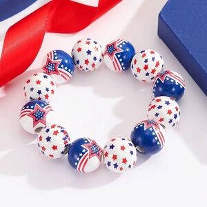 Set of 6 Random American Made Bracelets for July 4th Celebrations